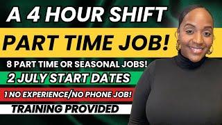  A 4 HOUR SHIFT JOB! + ONE NO EXPERIENCE, NO PHONE JOB! PART TIME WORK FROM HOME JOBS 2025