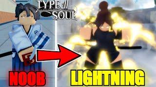 Going From Noob To LIGHTNING Shunko Yoruichi In Type Soul...(Roblox)