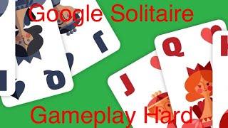 Google Solitaire Gameplay Hard