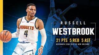 Russell Westbrook Full Game Highlights vs. Pelicans  |  12/22/24