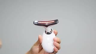 EMS Thermal Neck Lifting And Tighten Massager Electric Microcurrent Wrinkle Remover