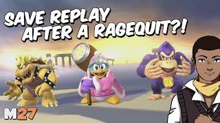 SSB4 - How To Save Replays After A Ragequit (Online Only)