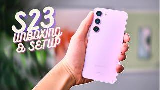 Lavender S23 Unboxing Vlog & Setup Walkthrough 