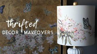 Thrifted Decor Makeovers | Featuring rub on transfers, inspired by Anthropologie