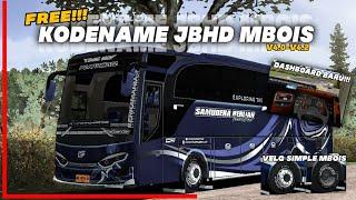 FREE!!!!!SHARE KODENAME JBHD MBOIS SIMPLE || DASHBOARD BARU STIR RK || VELG SIMPLE || BUSSID V4.2