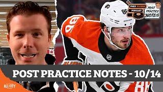 Joel Farabee misses practice, Matvei Michkov back to RW | PHLY Flyers Podcast