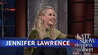 Jennifer Lawrence And Stephen Kick Off Their Shoes