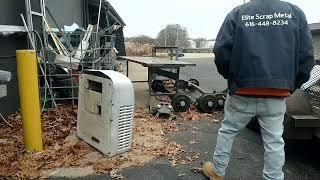 scrap metal pickup of some miscellaneous sheet metal and some aluminum pieces  video 1 of 3