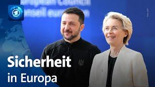 EU-Gipfel in Brüssel: Staats- und Regierungschef:innen beraten über Verteidigung in Europa