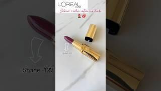 Loreal Paris riche matte lipstick in the shade Paris.NY. @lorealparisindia #makeup #lipstick