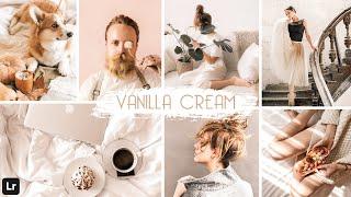 VANILLA Cream Preset | Free Lightroom Presets | Vanilla Presets | Light And Airy Presets Free