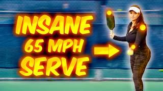 How to Hit EXPLOSIVE Serves in Pickleball (60+ MPH)