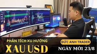 24h LIVE XAUUSD 23-8-2024. Phân Tích Xu Hướng giá Vàng, Forex, xauusd.