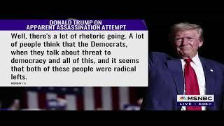 Dr. Jason Johnson on Trump Baselessly Claiming Assassination Attempt on Leftists