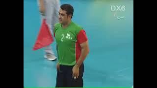 Beijing Paralympic final.  Sitting volleyball. Mohammad Reza Rahimi