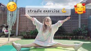 stradle exercise (also HAPPY EASTER )