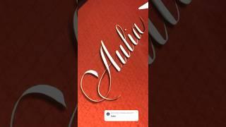 Copperplate calligraphy, tutorial: how I write your name #aulia