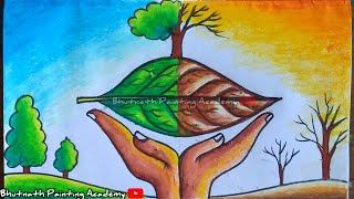 save tree save environment drawing with colour