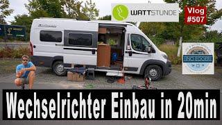 #508 Wechselrichter Einbau in 20 Minuten, Tino Eggert schraubt | Wattstunde Victron MultiPlus