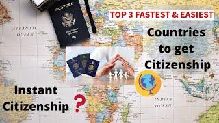 FASTEST & EASIEST COUNTRIES FOR CITIZENSHIP | #secondpassport  #globalcitizenship #2024