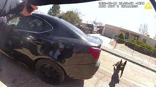 Video shows Santa Fe police officer bitten by K-9, shot during confrontation