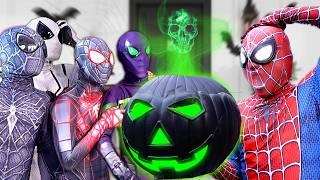 SPIDER-MAN Bros vs Mystery PUMPKIN ( Funny Scary Movie )