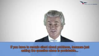 Reaction Geert Wilders of preliminary sentencing by Prosecution (Eng subs)