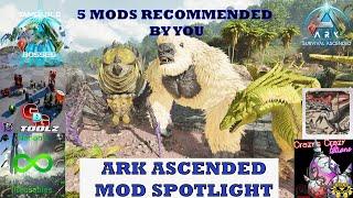 5 Mods you suggested! | Ark Ascended Mod Spotlight | Tameable Bosses | Crazys Potions - GDG Toolz