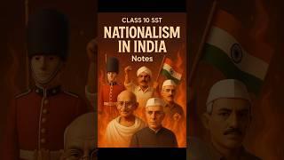 Nationalism in India Notes | Class 10 sst chapter 2 | History chapter 2 question answer #shorts