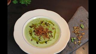 CLASSIC GREEN PEA SOUP - Creamy Green Peas Soup Recipe | Easy To Make Healthy Soup