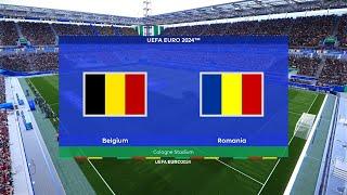Belgium vs Romania | UEFA Euro 2024 | Group E | Cologne Stadium | PES 2021