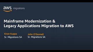 Mainframe Modernization & Legacy Application Migration to AWS