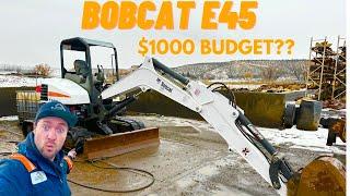 Auction special MINI EXCAVATOR!! Can we fix it for CHEAP??!! BOBCAT E45