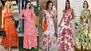 Elegent Largos Vestidos de Bonitas Moda Mujers 2025/Elegent Summer Outfits Dresses Design for Womens