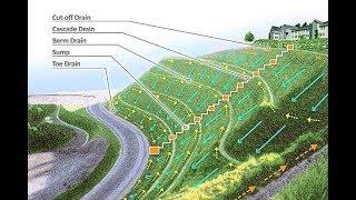 Civil Engineering Embankment  Slope Protection with Drain System