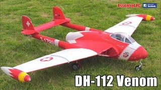 SMOOTH ELECTRIC JET !!! de Havilland DH-112 Venom FIGHTER JET (MotionRC Freewing Swiss 90mm EDF JET)