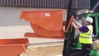 Forklift Tipping Skip By DRE.ie