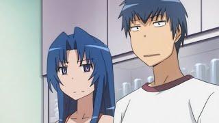 Toradora! - Ryūji and Ami having the exact same face