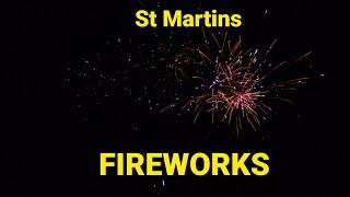 St. Martins - Old Home Week FIREWORKS!!!  Drone video sync'd to kids phone audio!!!