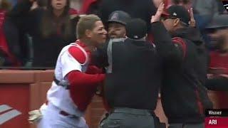 yadier molina wants to fight with the manager the D-backs