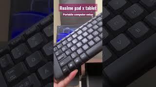 convert tablet into laptop pc computer | connect keyboard and mouse with realme padx tablet #realme