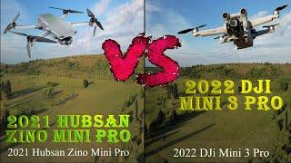 2022 DJi Mini 3 Pro vs 2021 Hubsan Zino Mini Pro Drone's 4k Ultra HD Camera & Flight Comparison