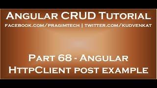 Angular httpclient post example