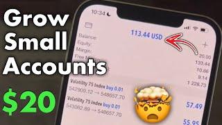 Grow small accounts $20 in minutes using this Vix strategy‼️ #volatility75