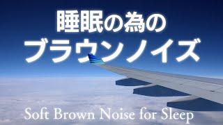 【眠れるノイズと「空と雲」】飛行機内の音を聞き流すだけで天空の氣を受け取り超リラックスできる周波数のブラウンノイズ【エネルギー強化済 熟睡眠 集中 作業 ASMR 癒し】Brown Noise