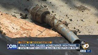 Faulty pipe creates nightmare for homeowner in Rancho Penasquitos