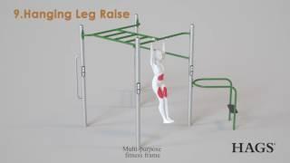 Multi Purpose Fitness Frame - outdoor fitness equipment