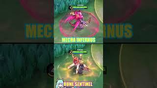 Atlas - Mecha Infernus collector skin V.S. Rune Sentinel MSC skin - MLBB - Skin Comparison - Part 3