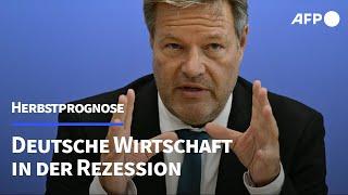 Herbstprognose: Deutsche Wirtschaft 2024 in der Rezession | AFP