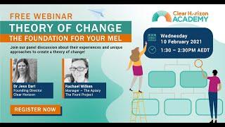 Webinar: Theory of Change – the foundation for your Measurement, Evaluation and Learning (MEL)